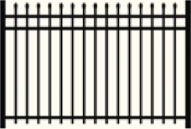 belmont aluminum fence diagram