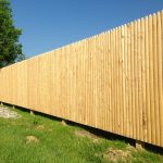 light toned wooden fence