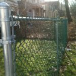 side yard classic chain link fence