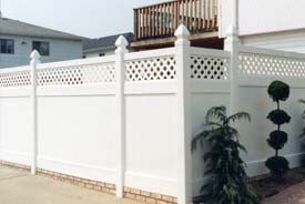 hollingsworth white vinyl fence