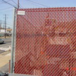 side fence of commercial business