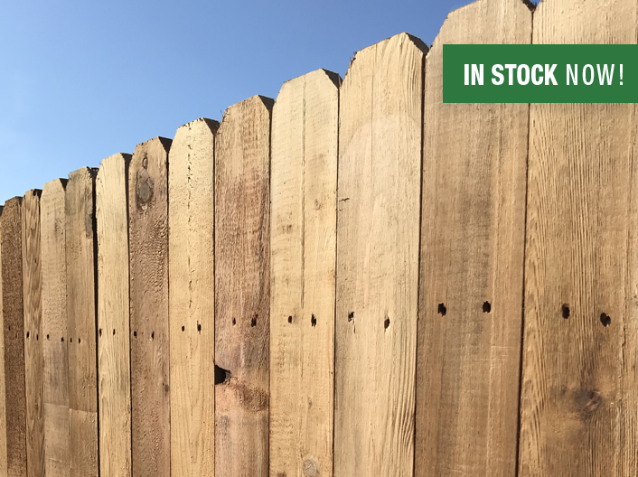 dog eared wooden privacy fence