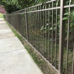 clean fence with vines around it