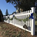 white tongue and groove white vinyl fence