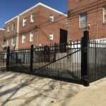 townhome backyard aluminum fence