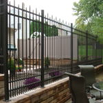 fenced in backyard