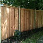 exterior wood privacy fence