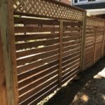Lattice Top Tongue & Groove wooden fence