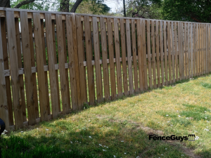 shadow box fence installed